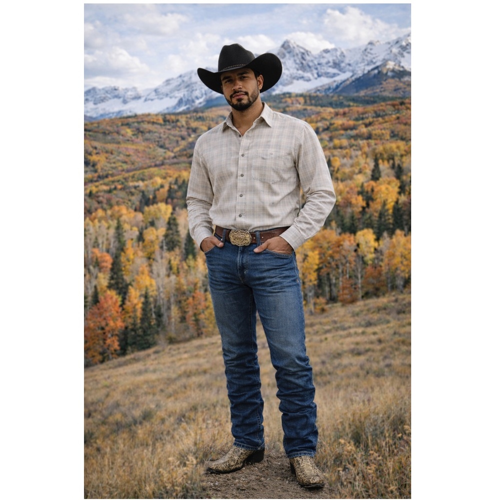 Tony LamaBlack & Grey Python Cowboy Boots 8702